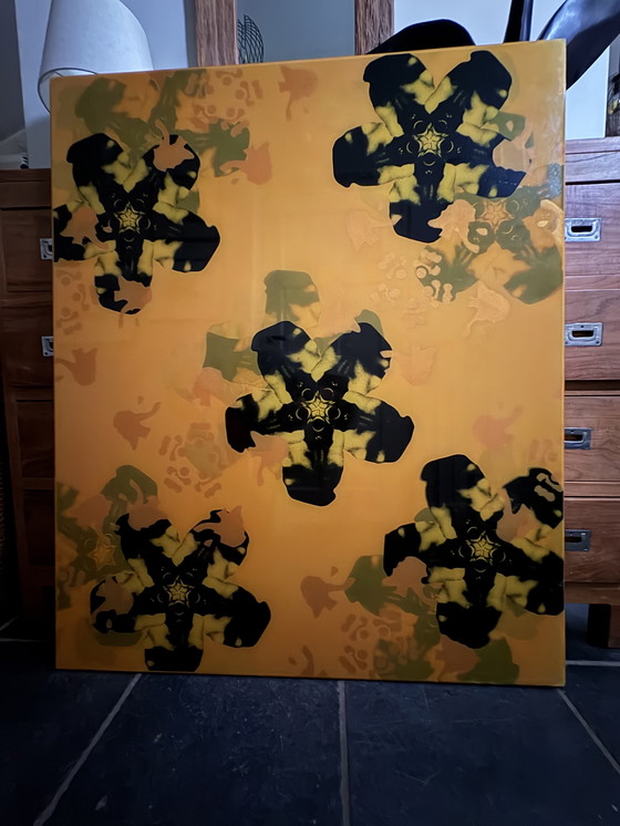 Image 1 of Flowers, epoxy on MDF