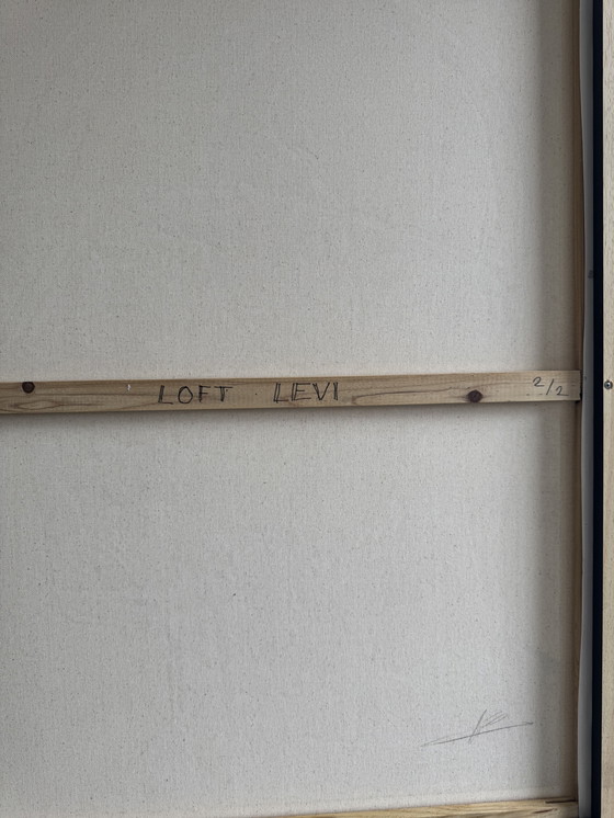 Image 1 of Duo d'œuvres d'art en techniques mixtes « Têtes monumentales » – LOFTLEVI (2003) – Iconique