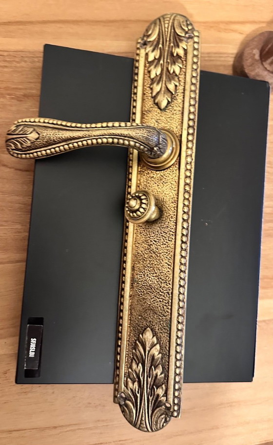 Image 1 of Hand made brass door handles