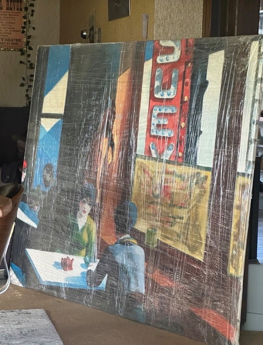 Chop Suey Olie op Doek Hopper
