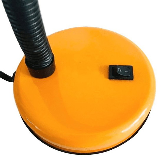 Image 1 of Vintage Flexolamp desk lamp orange yellow Memphis Milano 1980s