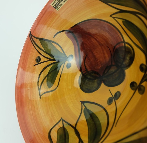 Image 1 of Very Beautiful Mid Century Ceramic Bowl Stützel Sachs Aalen Decor 'Inga' 1950s 60s