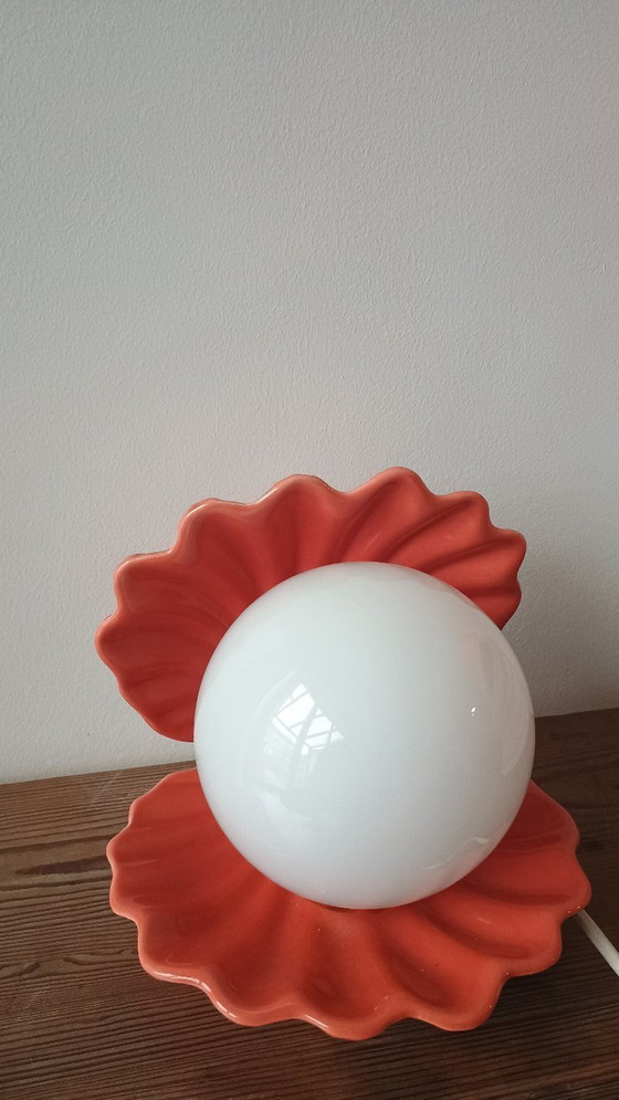 Image 1 of schelplamp uit de jaren 70