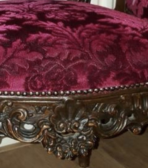 Barocker Esstisch mit 4 Stühlen