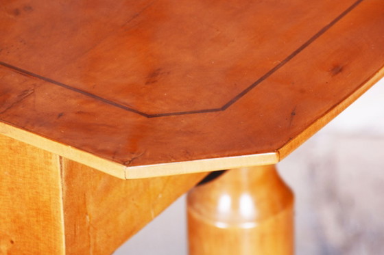 Restored Biedermeier Writing Desk, Spruce, Maple Veneer, Austria, 1830s – Wood (photo 2 of 18)
