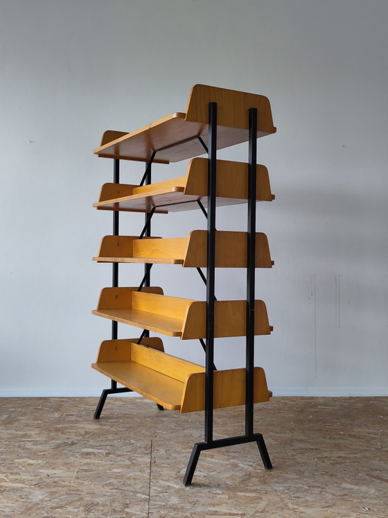 Image 1 of 1950s library cabinet room divider