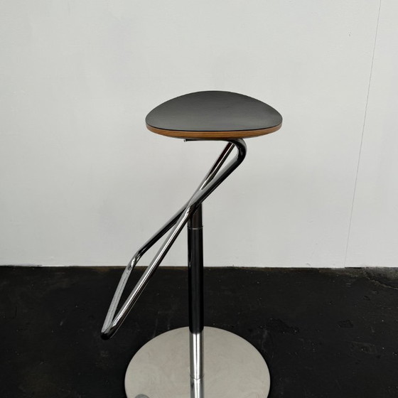 Image 1 of Taburete de bar KFF rodeo lusso negro texturado