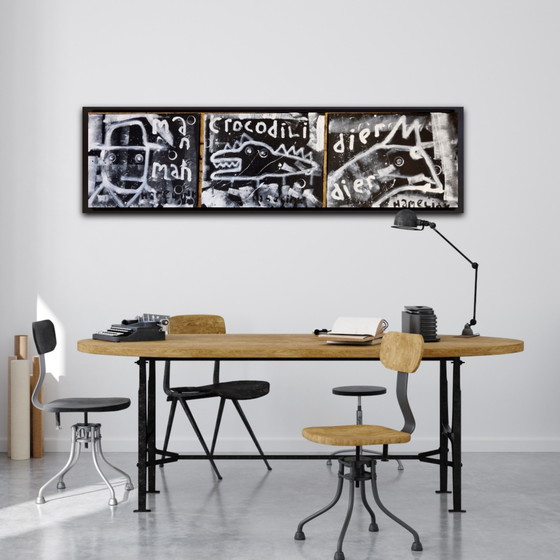 Image 1 of Dreiteiliges Hamelink-Gemälde: Instinct