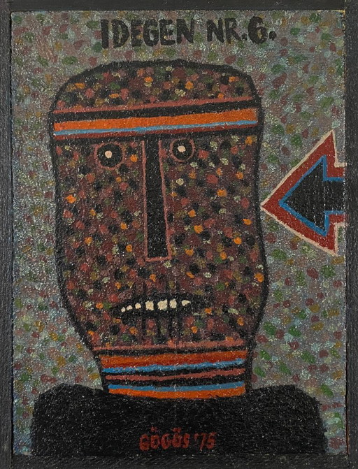 Ferenc Gögös – „Idegen Nr.6“ – Acrylgemälde im eigenen Rahmen