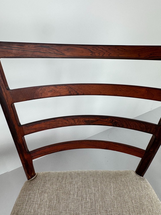 Image 1 of Set mit 8 Esszimmerstühlen aus Palisanderholz von Johannes Andersen – Schou Andersen Møbelfabrik