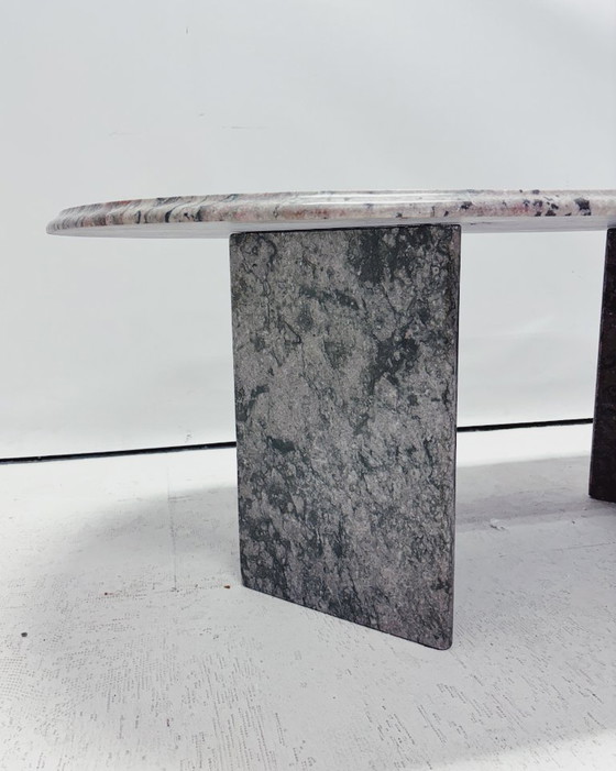Oval Vintage Coffee Table – Stone (photo 6 of 8)