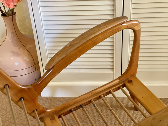 Image 1 of Vintage Mid Century De Ster Gelderland Design Fauteuil Teak