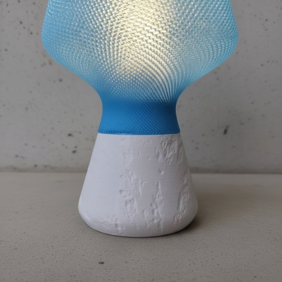 Image 1 of Blue Glow Design Lamp 30 cm