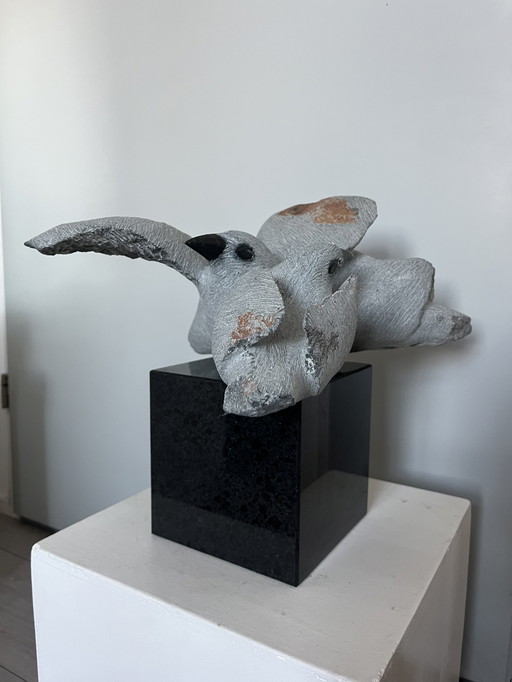 Sculpture Lovebirds Katsvansa birds pedestal