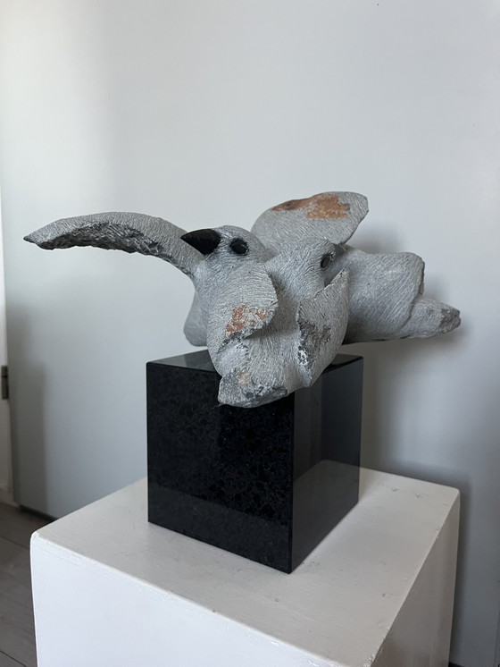 Image 1 of Scultura Inseparabili Katsvansa uccelli piedistallo