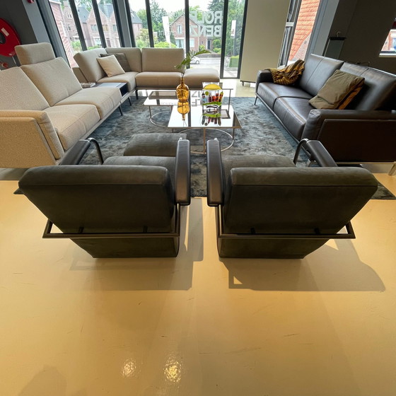 Image 1 of Leolux Scylla Sessel mit Hocker (2er-Set)