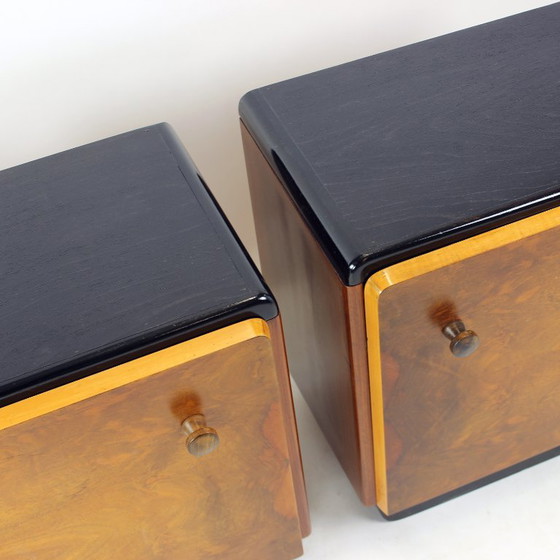 Pair of Czechoslovak Modernist Bedside Tables, Circa 1935 – up zavody, Nightstands, Wood (photo 6 of 14)