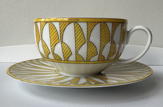 Image 1 of Soleil d'Hermès teacups and saucers
