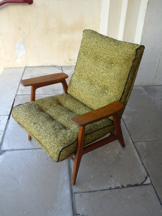 Image 1 of Poltrona in rovere modello Vendôme di Pierre Guariche per Airborne, 1954