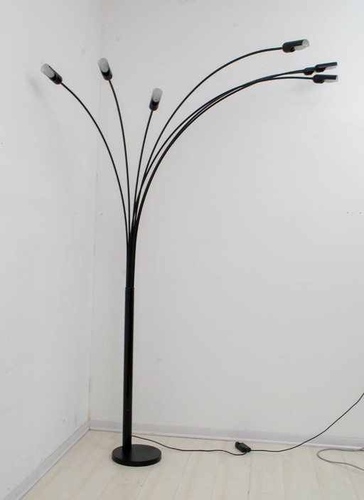 Relux Milano Mid Century Moderne Italiaanse Bogen Vloerlamp, 1970