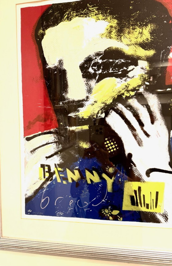 Image 1 of Serigrafia Herman Brood - Benny - compresa la cornice
