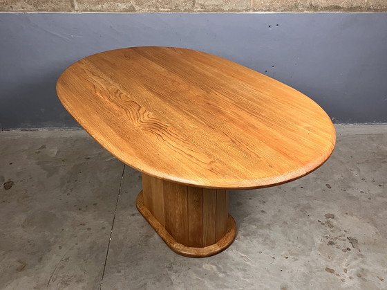 Image 1 of Table à manger gland ovale Japandi Wabi Sabi