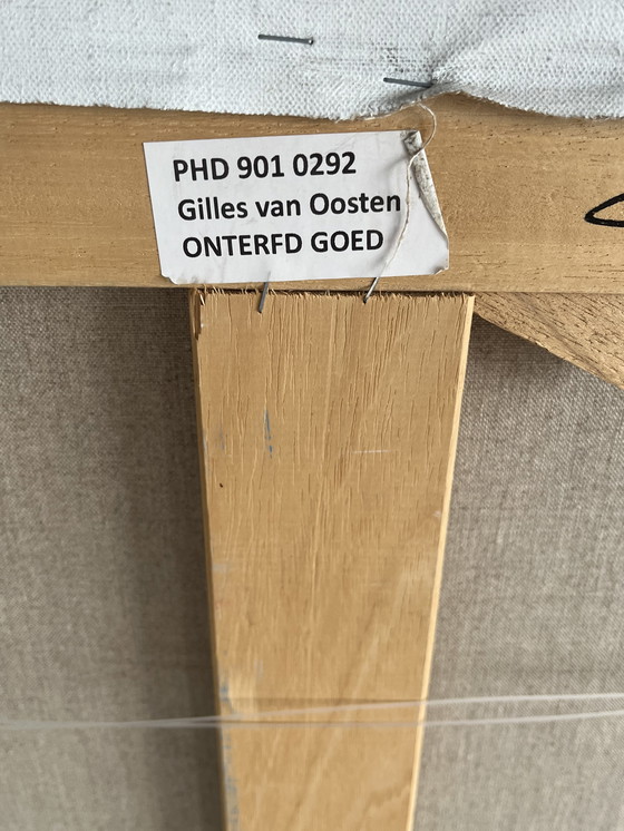 Image 1 of Gilles van Oosten - acryl abstract schilderij - gesigneerd 