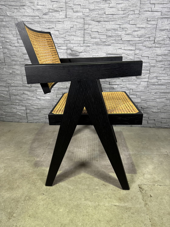 Cassina 051 Capitol Complex Office Chair – Chaises de salle à manger, Wood, Rattan, Modern (photo 8 of 11)
