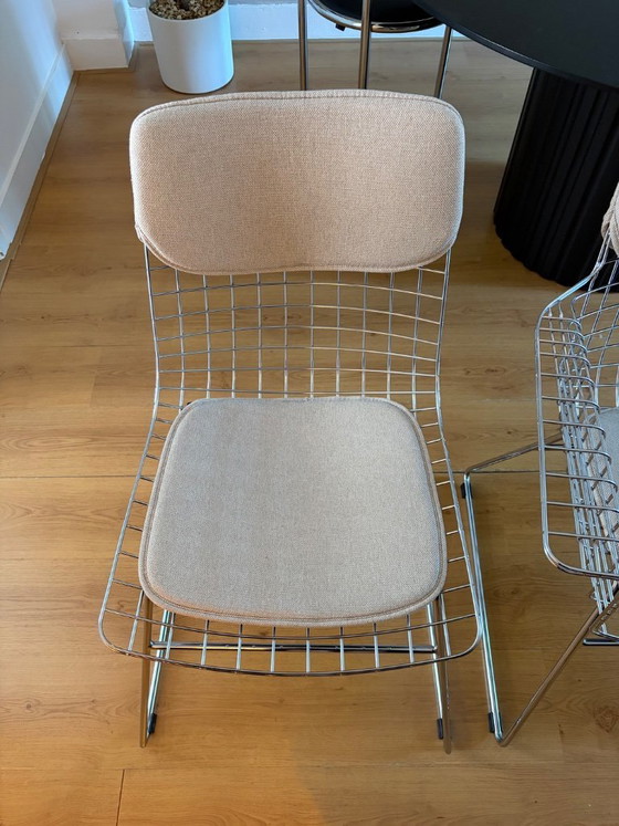 Image 1 of 4 chaises HK Living Wire + coussins d'origine