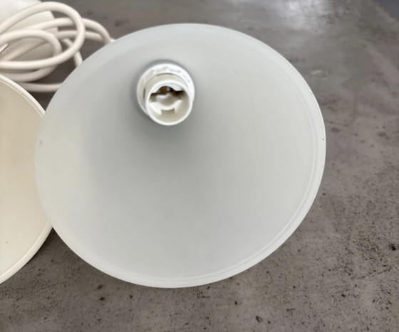 Image 1 of Vintage IKEA Tretakt lampen wit melkglas