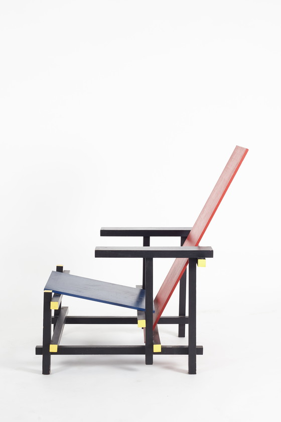 Image 1 of Rietveld Red & Blue Chair Replica