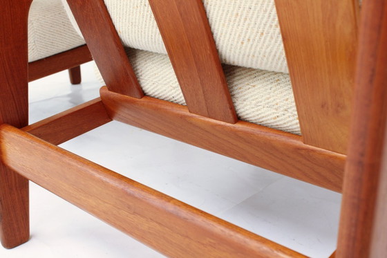 Image 1 of come nuova, 2x Arne Wahl Iversen f. Komfort, poltrona danese in teak della metà del secolo scorso, poltrona vintage, rivestiment