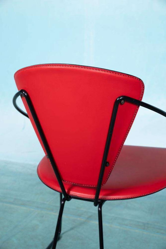 Image 1 of Ensemble de 4 chaises Linda d'Arrben, design italien des années 80