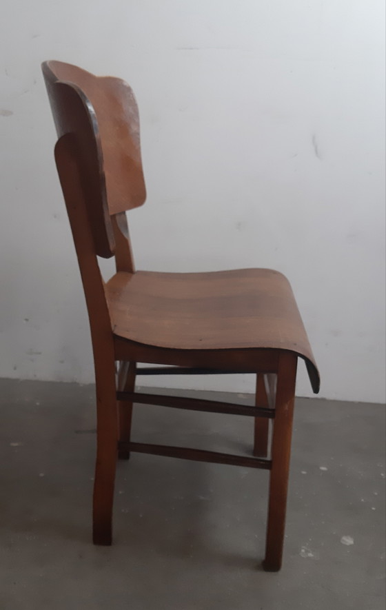 Image 1 of Art Deco Cafe chairs 1920s set of 4