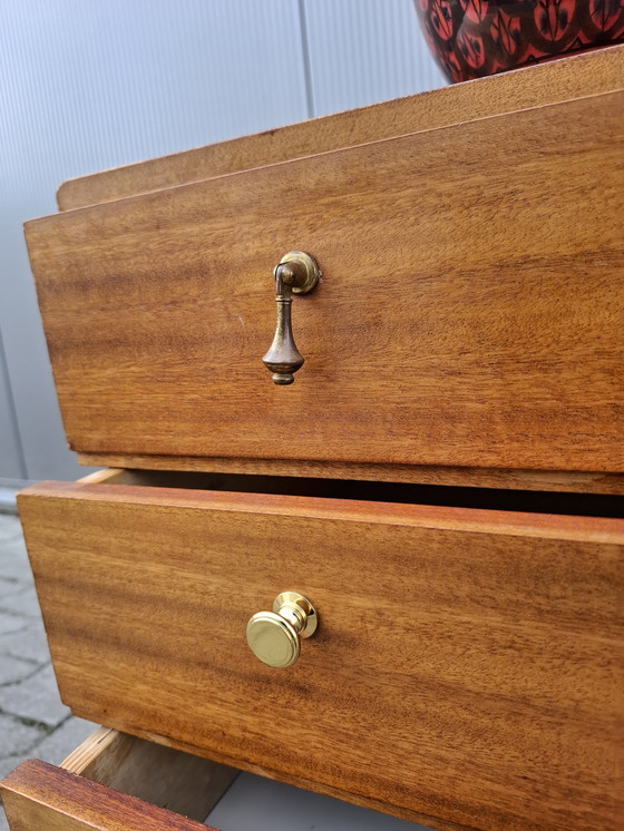 Image 1 of Vintage teak fineer ladekast, Scandinavische stijl, jaren 60