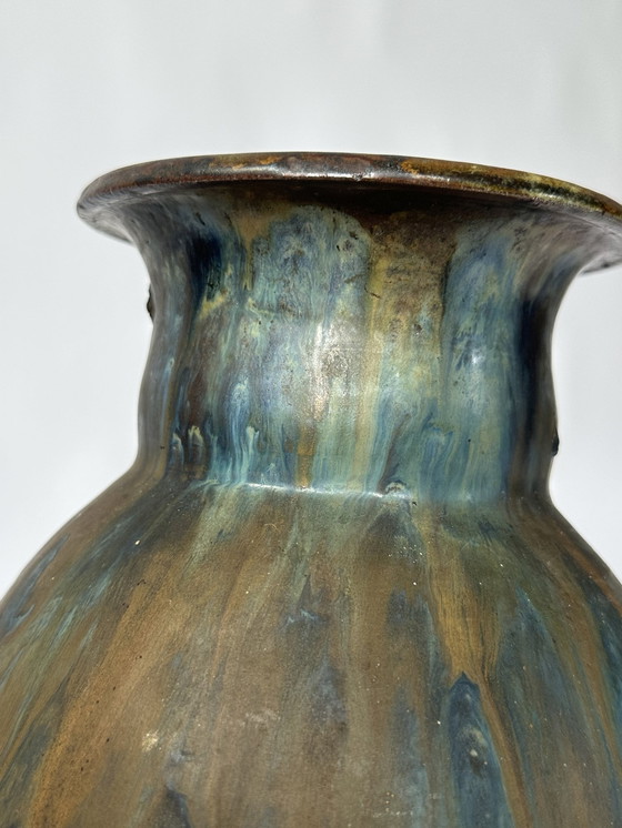 Image 1 of Flamed Pottery Vase by Léon Lempereur, Early 20th Century