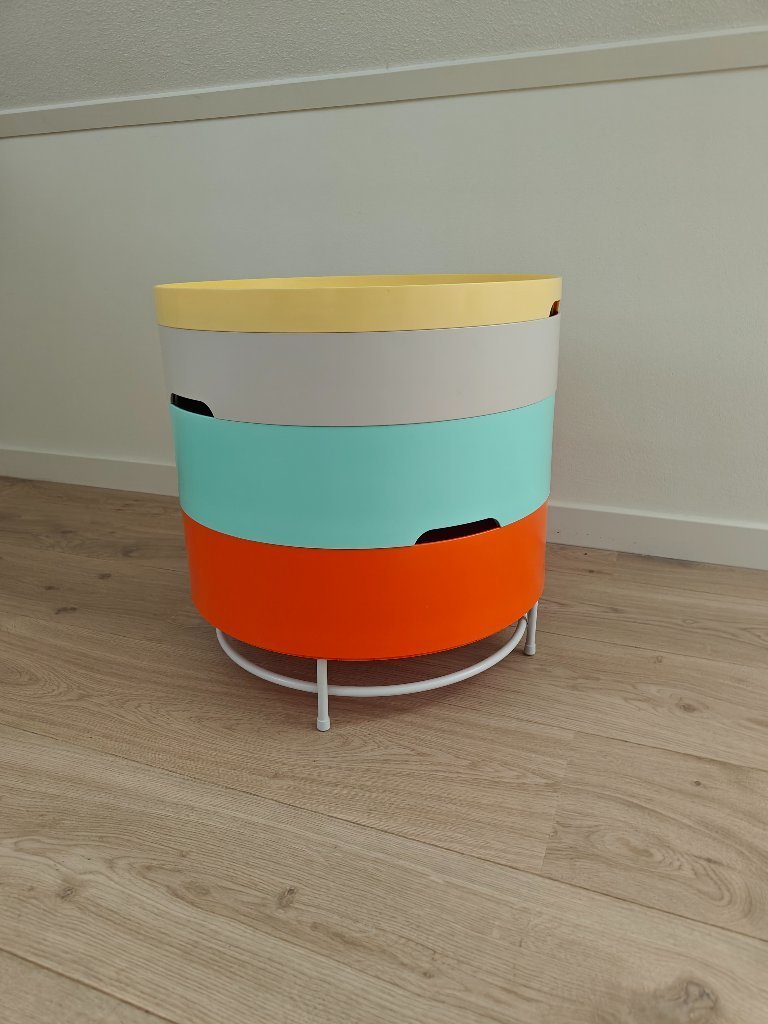 IKEA PS Collection 2014　サイドテーブル Vintage Ikea PS 2014 Retro Round Colorful Plastic Compartment