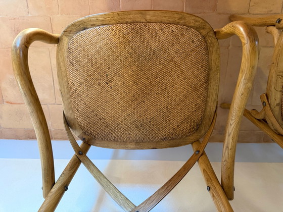 Pair of Dialma Brown DB000076 Armchairs in natural oak, Wood, Beige (photo 6 of 7)