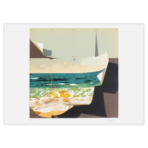 Jean-Pierre Henaut Signed Lithograph La Naissance De Vénus 1985 – lithos zeefdrukken, Paper