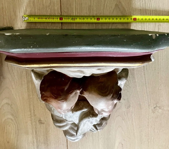 Image 1 of Deux anciennes consoles d'église françaises... Des anges.