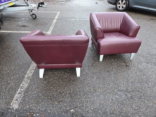 2x Rolf Benz Designstühle