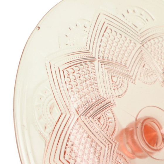 Image 1 of Vintage Roze Taartschaal Stermotief