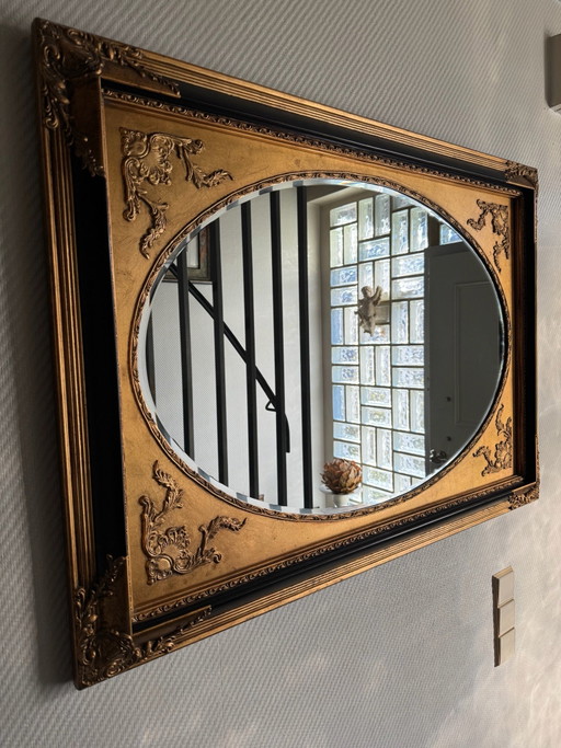 Magnificent Wall Mirror in Baroque & Louis XV Style – Gold/Black (10,5 kg)