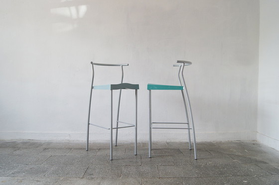 Image 1 of Satz Hi-Glob Barhocker von Philippe Starck für Kartell, 1990er Jahre