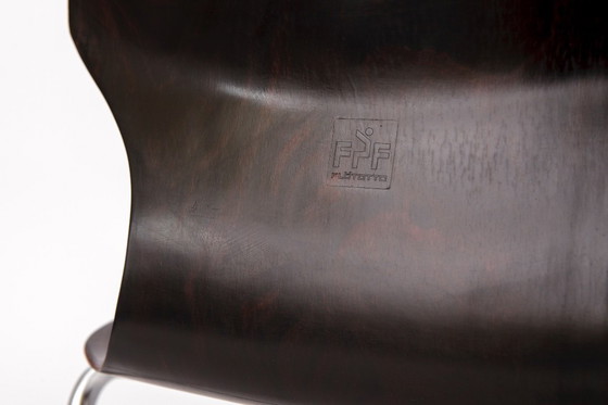 Image 1 of 6 Flötotto Pagwood Chairs – German Design Classic, 1970s, Chrome & Plywood