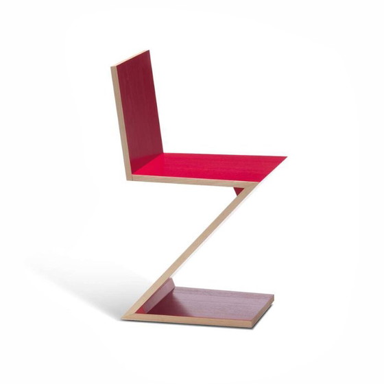 Image 1 of Chaise Zig Zag par Gerrit Rietveld pour Cassina