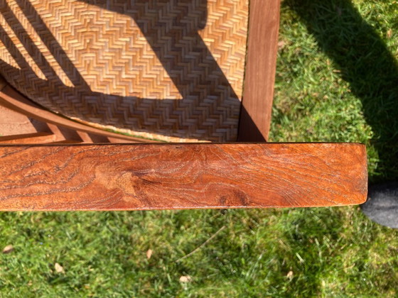 Image 1 of teakhouten stoel