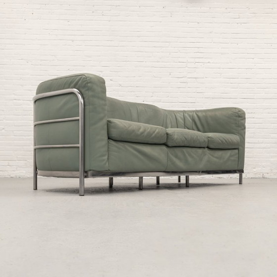 Zanotta Onda Three-seater Sofa 80s – 3-5 seaters, Leather (photo 2 of 12)