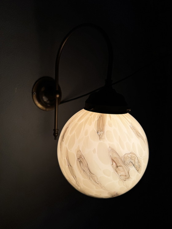 Image 1 of Suggestiva lampada da parete vintage marmorizzata di AGI Verlichting (Almelo)