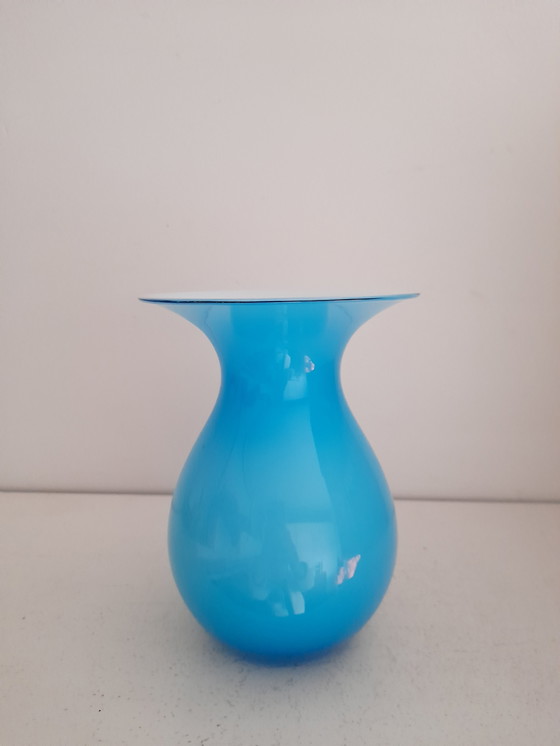 Image 1 of Vase en opaline Peter Svarrer poyr Holmegaard 